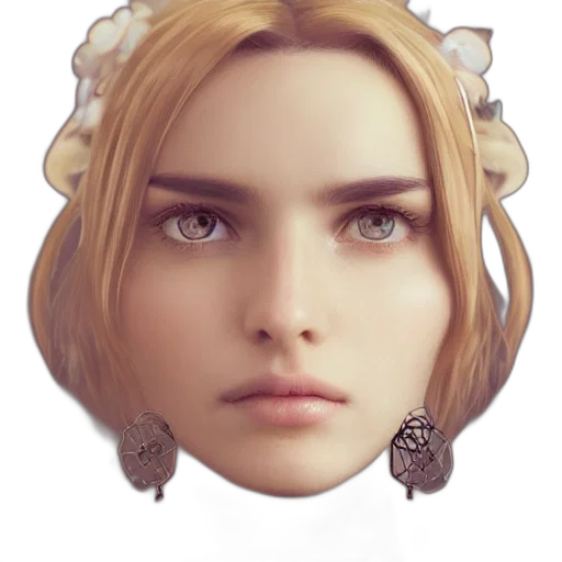 crown, face, jewelry, hair transparent PNG cut-out