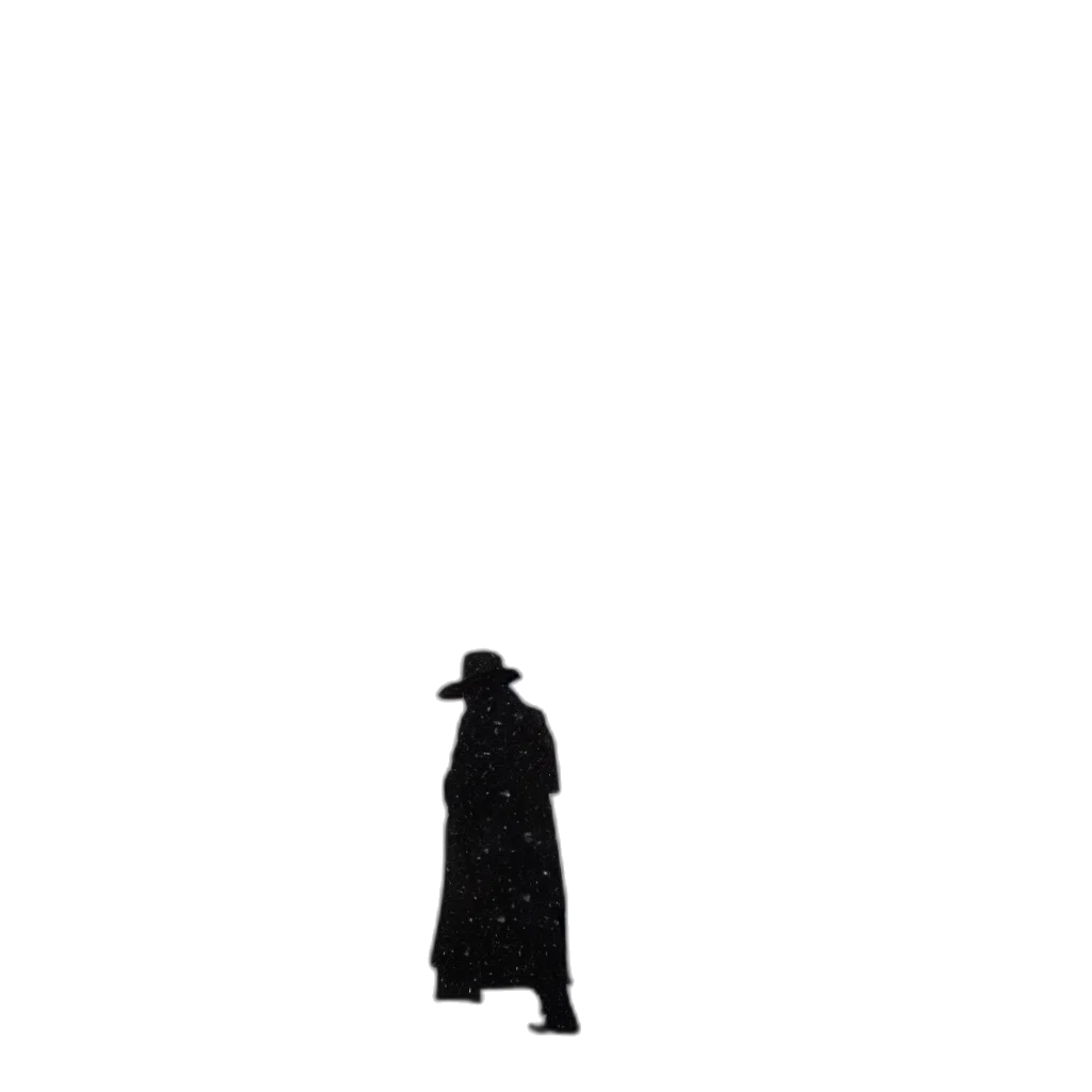 hat, staff, jacket, sword transparent PNG cut-out