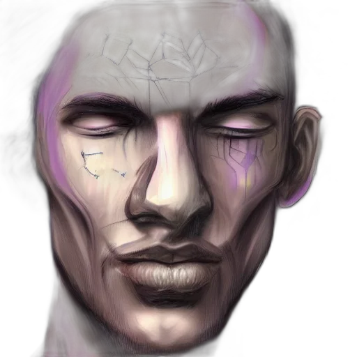 face, mask, robot, creature transparent PNG cut-out