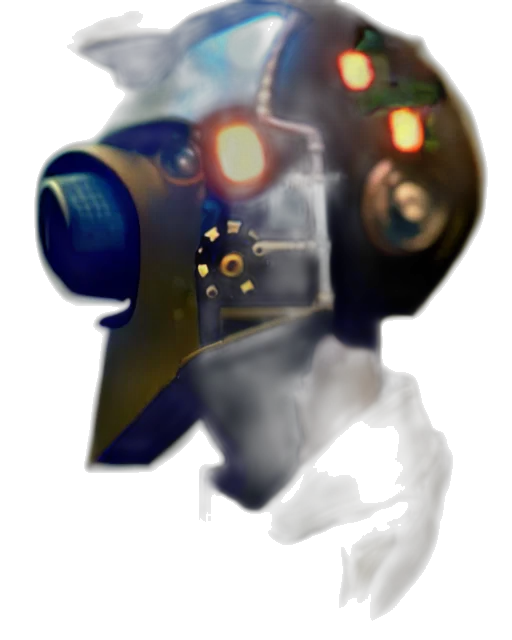 robot, mask, face, staff transparent PNG cut-out