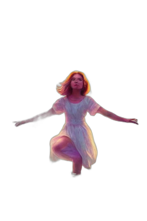 dress, creature, hair, concept art transparent PNG cut-out