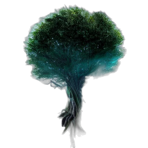 tree, hair, crown, creature transparent PNG cut-out
