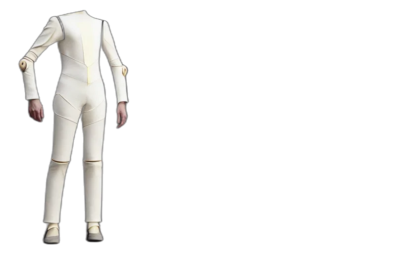 jacket, staff, 3d render, concept art transparent PNG cut-out