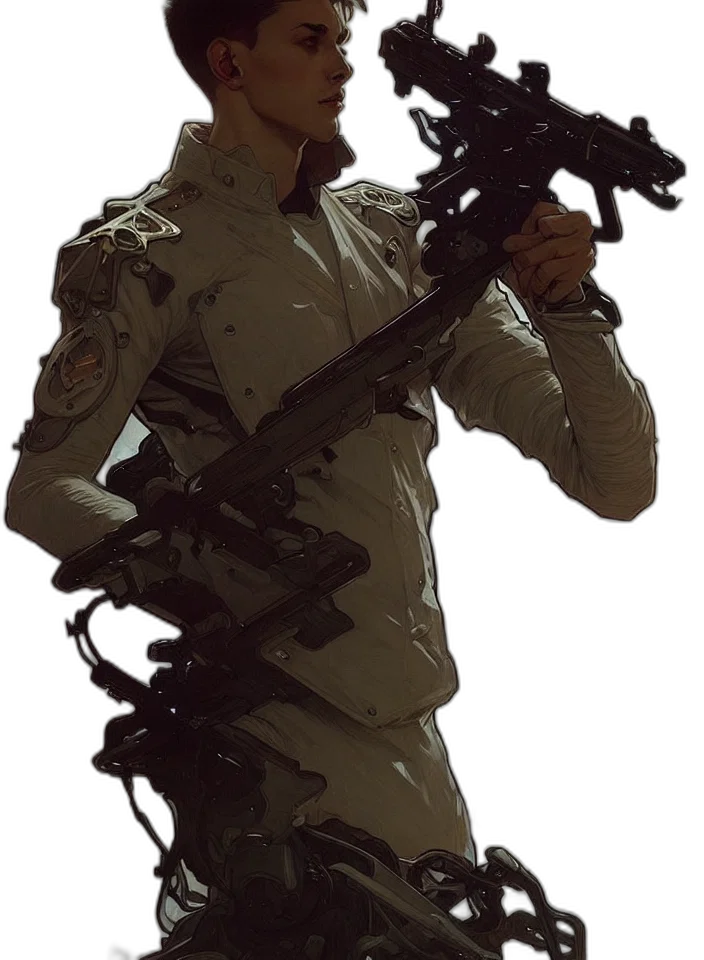 staff, weapon, sword, jacket transparent PNG cut-out