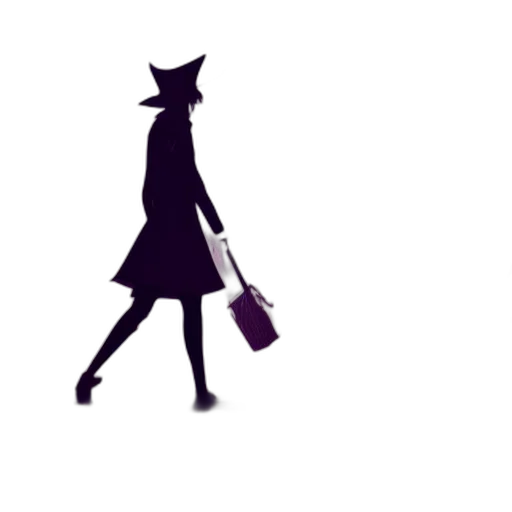 dress, staff, hat, umbrella transparent PNG cut-out