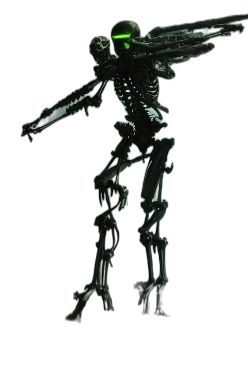robot, staff, creature, animal transparent PNG cut-out