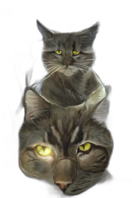 animal, crown, photorealistic, concept art transparent PNG cut-out