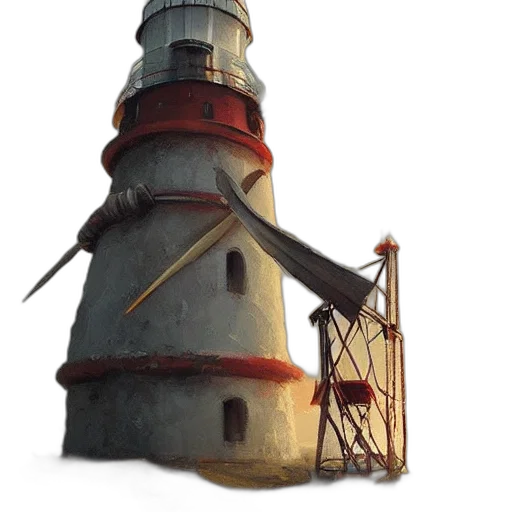 building, weapon, robot, hat transparent PNG cut-out