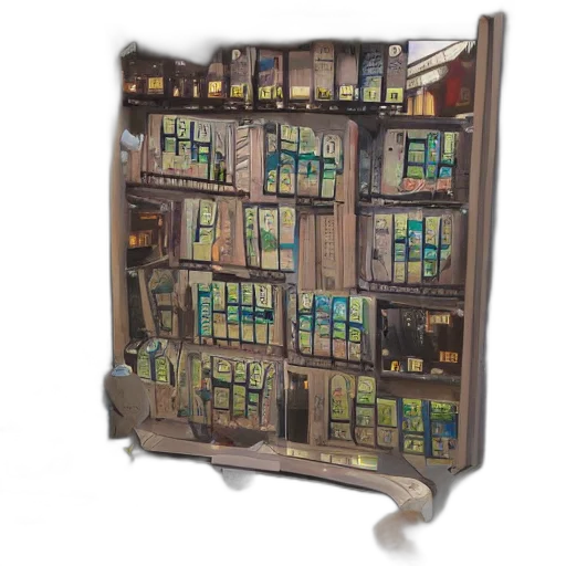 furniture, concept art, fantasy art, 3d render transparent PNG cut-out