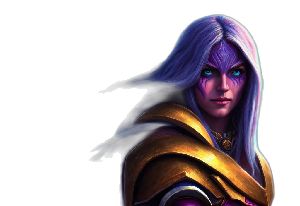 face, fantasy art, concept art, 3d render transparent PNG cut-out