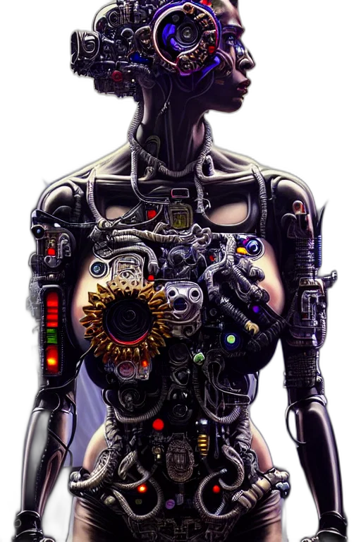 robot, jewelry, jacket, face transparent PNG cut-out