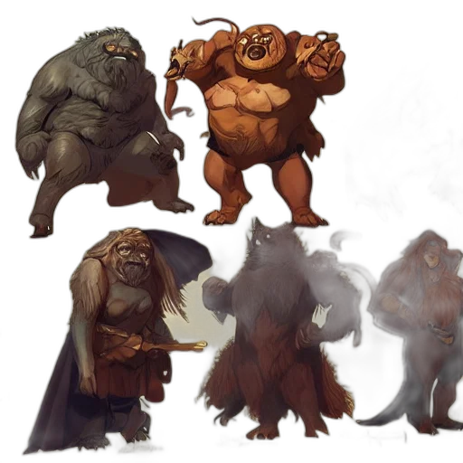 creature, concept art, fantasy art, comic book art transparent PNG cut-out