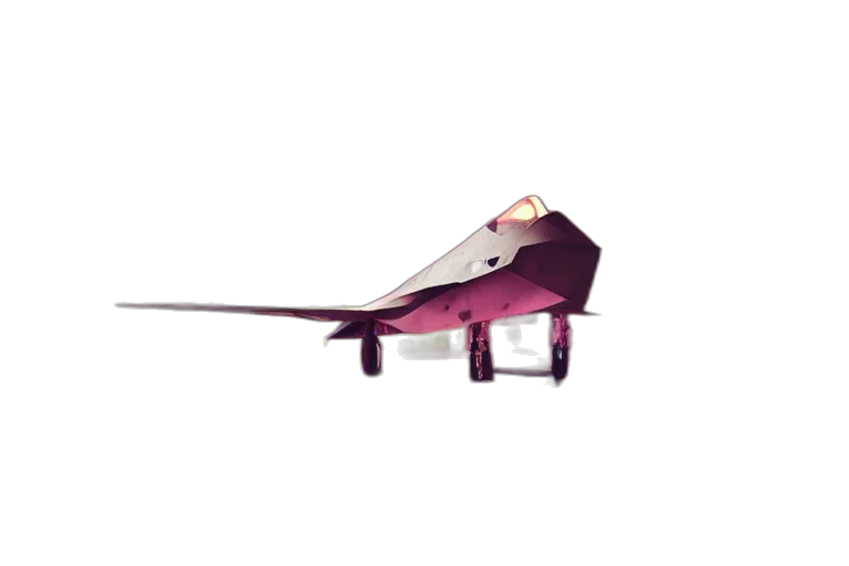 weapon, staff, robot, 3d render transparent PNG cut-out
