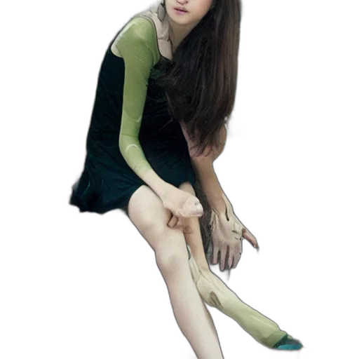 dress, shoes, creature, hair transparent PNG cut-out