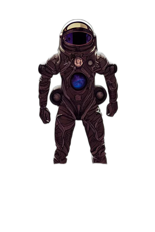 robot, jacket, mask, creature transparent PNG cut-out
