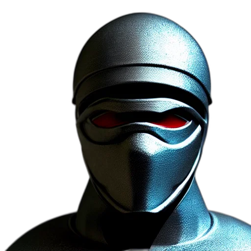 mask, robot, face, 3d render transparent PNG cut-out