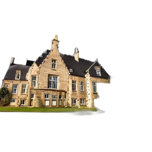 building, umbrella, 3d render, photorealistic transparent PNG cut-out