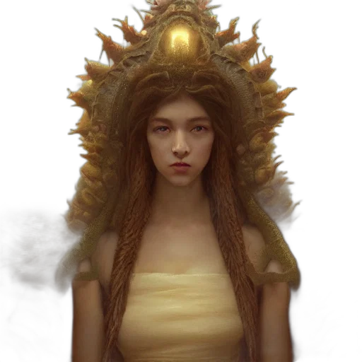 crown, face, staff, hair transparent PNG cut-out