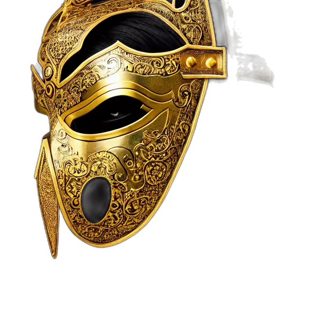 mask, jewelry, crown, weapon transparent PNG cut-out