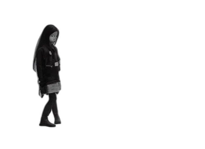 jacket, dress, staff, umbrella transparent PNG cut-out
