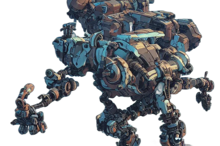 robot, weapon, creature, concept art transparent PNG cut-out