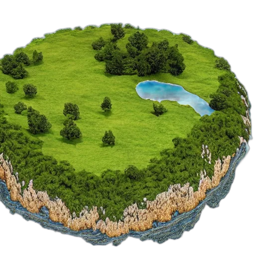 tree, 3d render, concept art, photorealistic transparent PNG cut-out