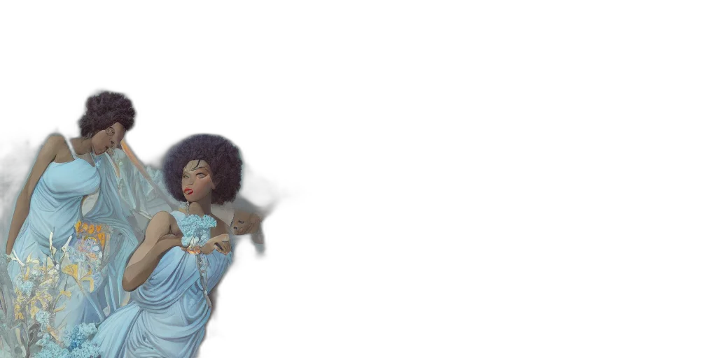 dress, staff, concept art, fantasy art transparent PNG cut-out