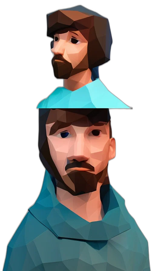face, mask, hat, staff transparent PNG cut-out