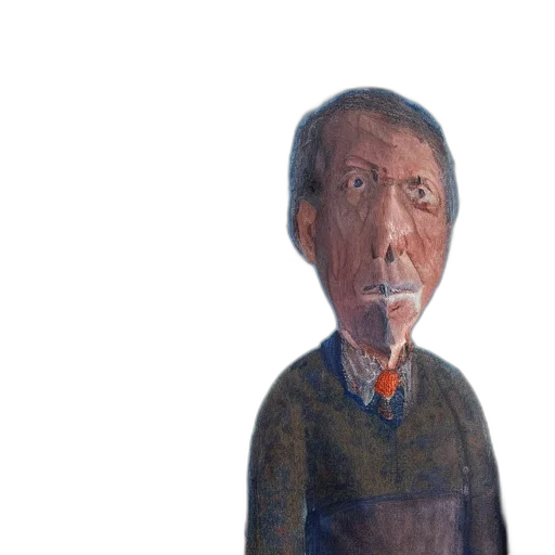 face, mask, jacket, staff transparent PNG cut-out