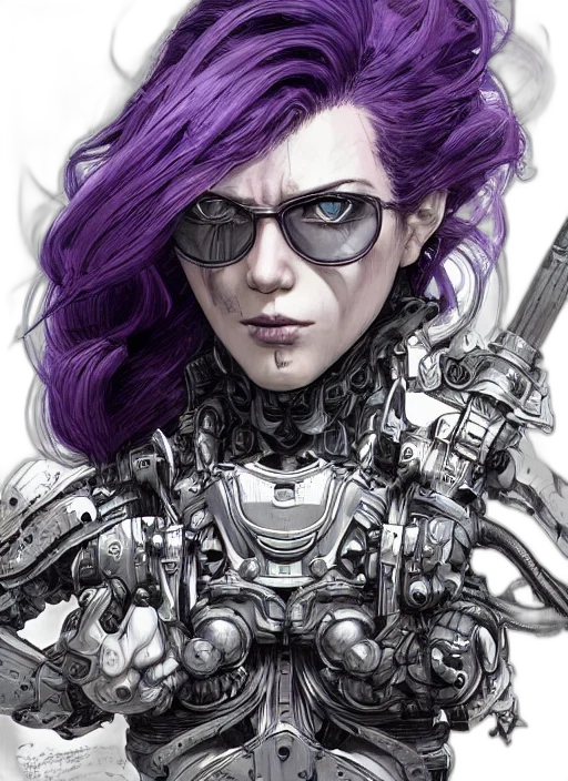 robot, cyberpunk, comic book art, concept art transparent PNG cut-out