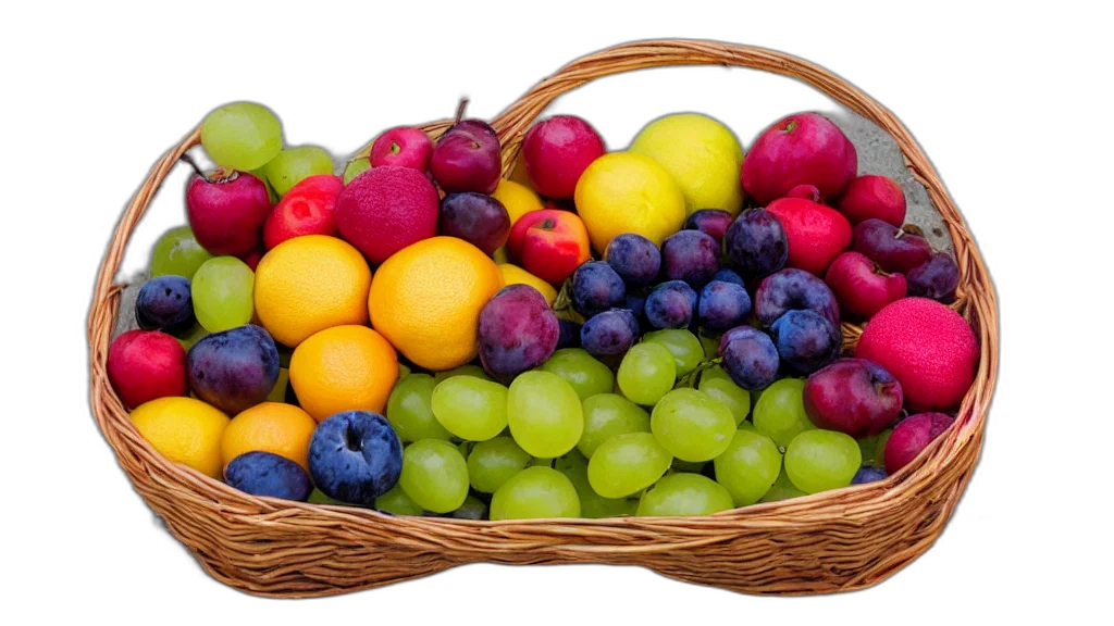 food, photorealistic, colorful, neon transparent PNG cut-out