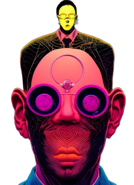 mask, face, robot, creature transparent PNG cut-out