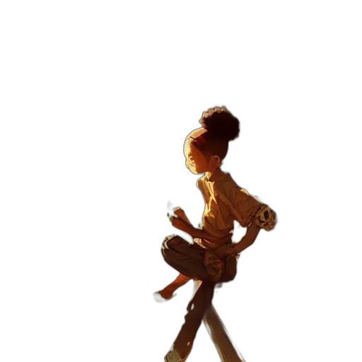staff, robot, dress, creature transparent PNG cut-out