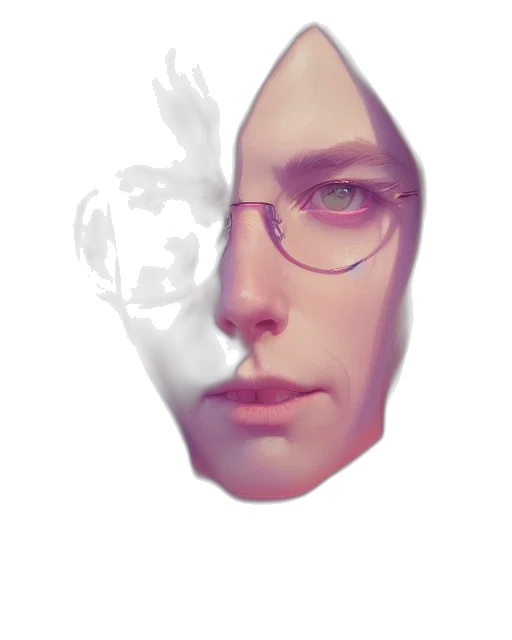 face, mask, robot, crown transparent PNG cut-out