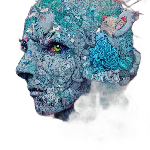 mask, face, crown, jewelry transparent PNG cut-out
