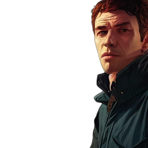 jacket, face, photorealistic, concept art transparent PNG cut-out