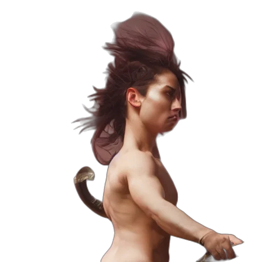 hair, creature, animal, staff transparent PNG cut-out