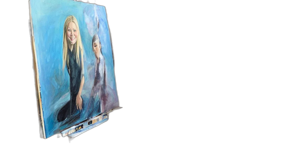 photorealistic, oil painting, gwyneth, paltrow transparent PNG cut-out