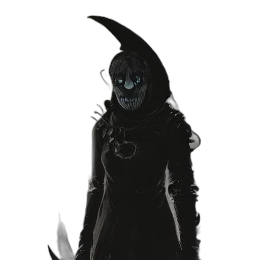 mask, staff, creature, sword transparent PNG cut-out