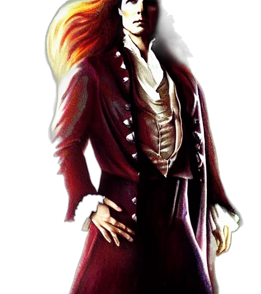 jacket, staff, fantasy art, concept art transparent PNG cut-out