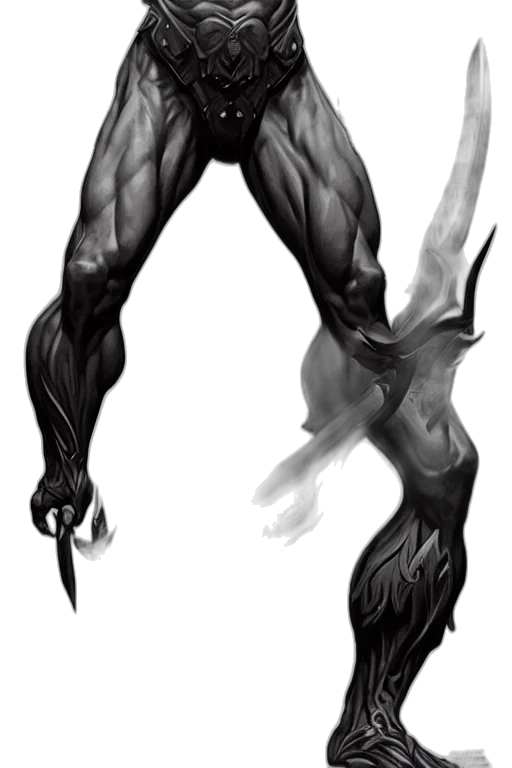 creature, dragon, hair, weapon transparent PNG cut-out
