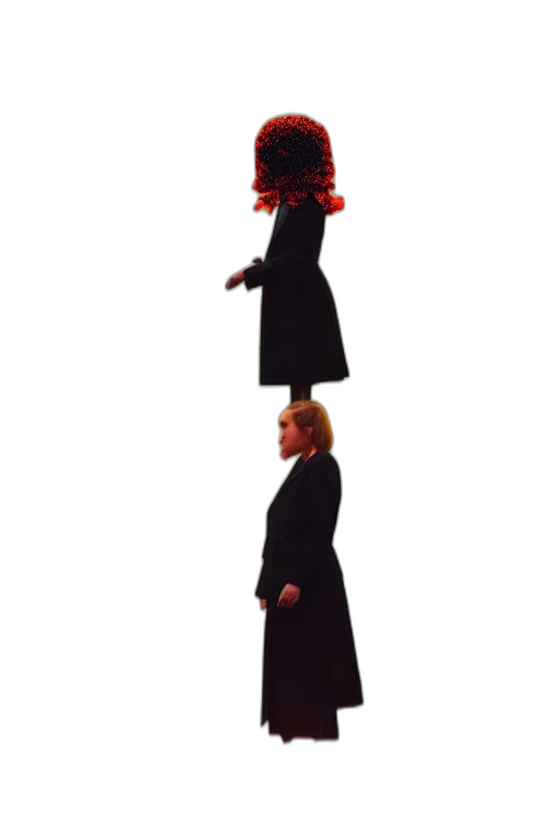 staff, umbrella, hat, dress transparent PNG cut-out