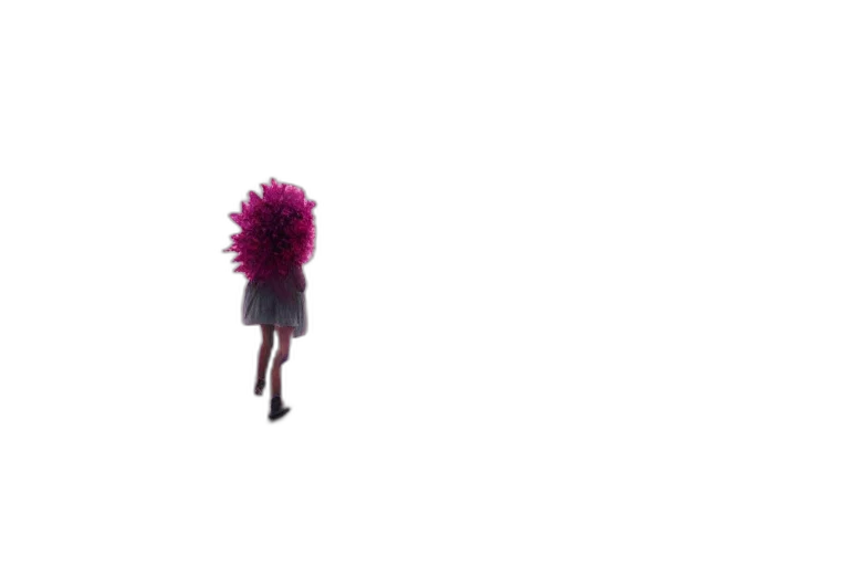 hair, dress, umbrella, flower transparent PNG cut-out