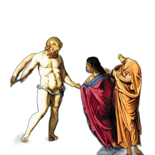 concept art, fire, zeus, partenon transparent PNG cut-out