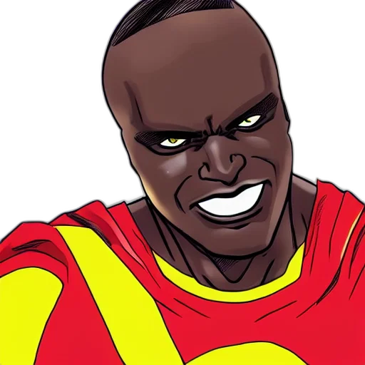 face, comic book art, cartoon, concept art transparent PNG cut-out