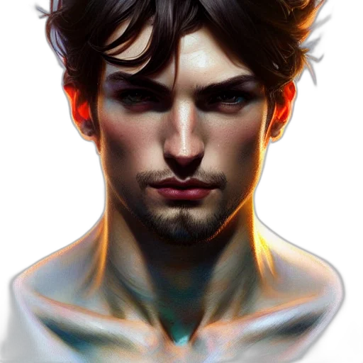 face, fantasy art, photorealistic, concept art transparent PNG cut-out