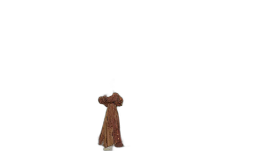 hat, hair, staff, dress transparent PNG cut-out
