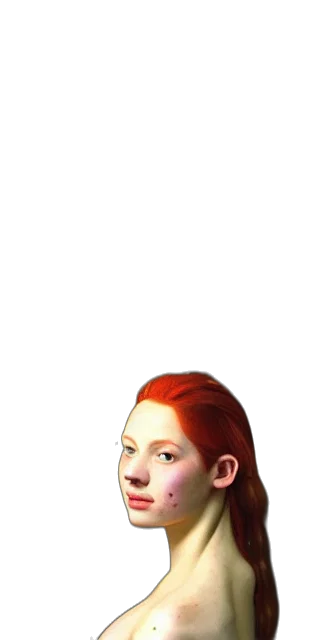 face, staff, hair, crown transparent PNG cut-out