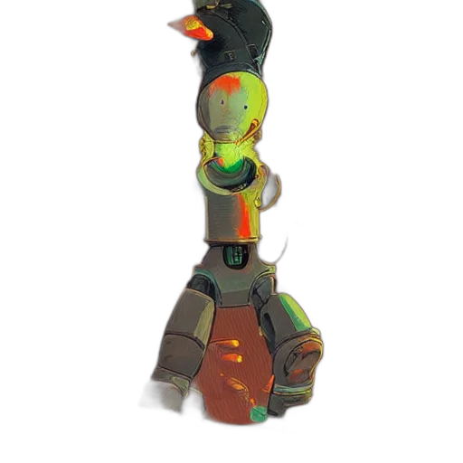 robot, bottle, weapon, staff transparent PNG cut-out