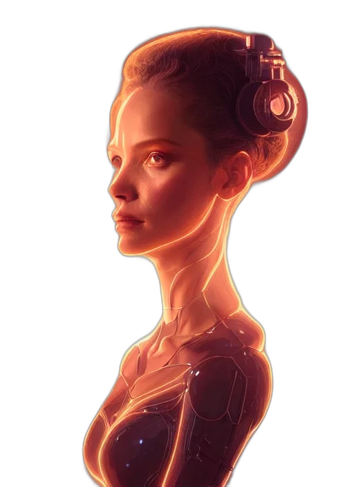 robot, crown, face, dress transparent PNG cut-out